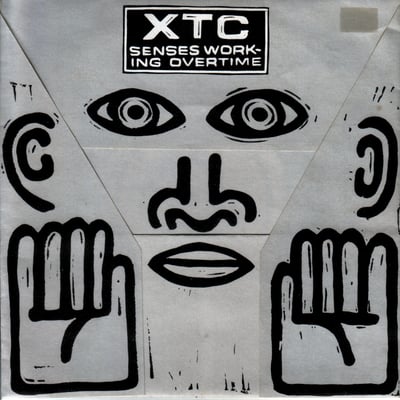 XTC - Senses Working Overtime (Virgin, VS 462) • 7" • Fold Out Sleeve • VG+/VG • Limited Edition