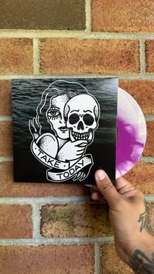 Take Today - SKAdiving / Up To The Top (Pedal Boy Records, 002) • 7" • Purple / Ivory Smash