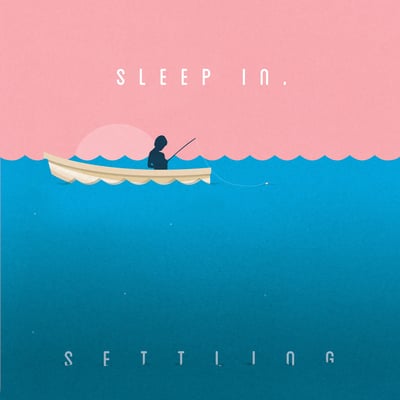 Sleep In. - Settling (Hide Away Records, HAR-03) • LP • Ocean Blue • Numbered