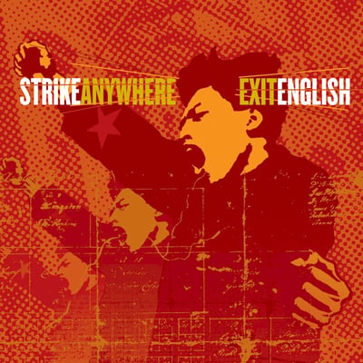 Strike Anywhere - Exit English (Jade Tree, JT1087) • LP • Red Clear • Repress