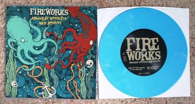 Fireworks - Adventure, Nostalgia, and Robbery | Run for Cover | 2010 | Blue/Green | 2nd Pressing | /200