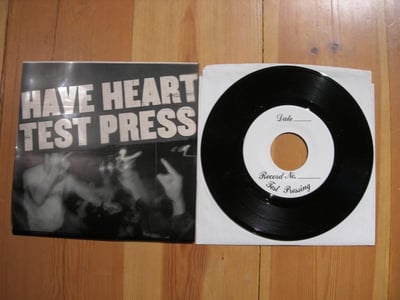 Have Heart - 2003 Demo (Bottled Up) 7" 1st press - Test Press with Acetate Cover/ 10