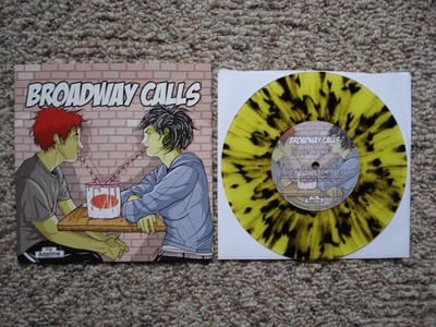 Broadway Calls/Teenage Bottlerocket - Split (Yellow w/ Black Splatter) /500
