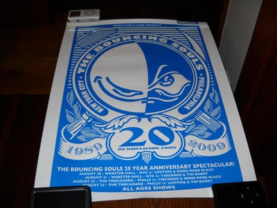 The Bouncing Souls 20th Anniversary Tour w/ 7 Seconds and None More Black @ The Trocadero, Philadelphia, PA Aug 22, 2009 (blue)