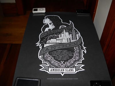 The Gaslight Anthem American Slang Poster