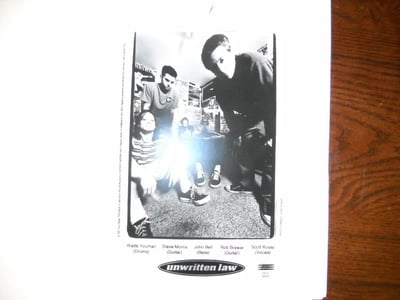 Unwritten Law Press Packet for Spring 1996 Tour