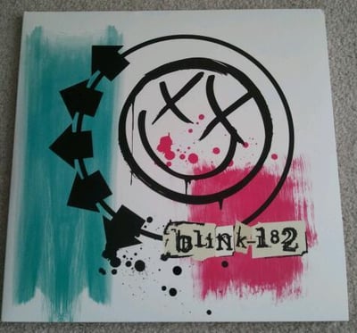 Blink-182 - Untitled |2003/2010| Half Pink / Half Turquoise - Etched D-Side 2LP