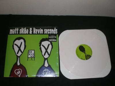 Matt Skiba/Kevin seconds - SPlit (white w/pink and grey) /500