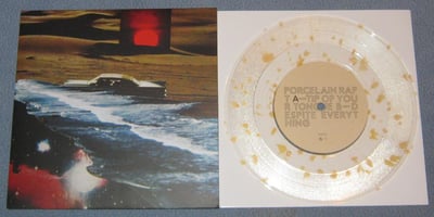Porcelain raft - Tip of your tongue | Acephale, ace-013 | clear w/ sand splatter /150(500)
