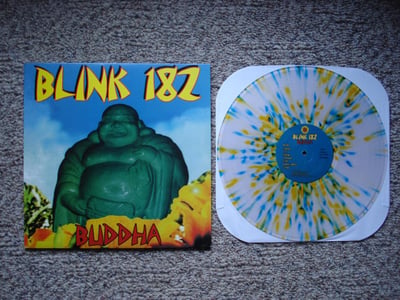 Blink 182 - Buddha (Clear w/ Blue/Yellow Splatter) Interpunk Exclusive /500