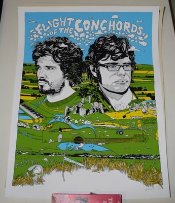 Tyler Stout - Flight of The Conchords (Kent State) - 18x24 - #303/350