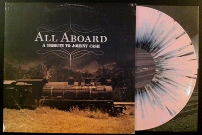 V/A - All Aboard - A Tribute To Johnny Cash - Pink w/ Black Splatter (500)