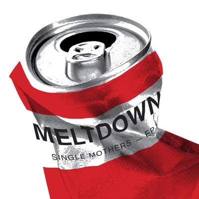 Single Mothers - Meltdown (Dine Alone Records, DAV187) · 12" · White W/ Blue Swirl · Limited Edition
