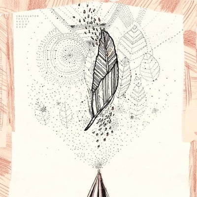 Calculator - These Roots Grow Deep (Melotov Records, MLTVR005) · LP · Cream w/ black splatter