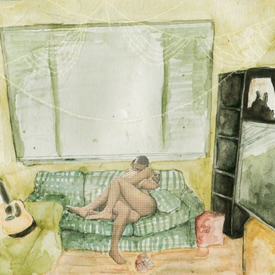Awakebutstillinbed - What People Call Low Self​-Esteem Is Really Just Seeing Yourself The Way That Other People See You (Tiny Engines, TE185) · LP · Clear & Black Split · NM/NM · Limited Edition
