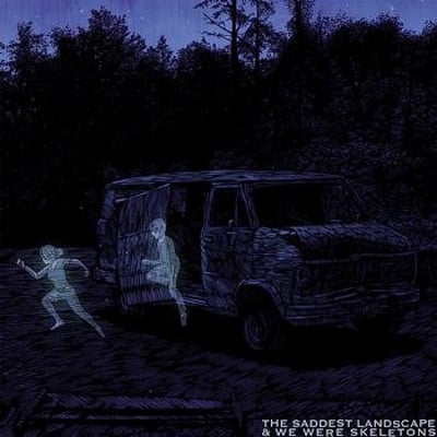 The Saddest Landscape , We Were Skeletons - The Saddest Landscape & We Were Skeletons (Topshelf Records, TSR036) · 7" · Glow in the Dark w/Black · NM/NM · Repress