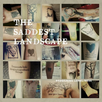 The Saddest Landscape - Redefining Loneliness (Topshelf Records, TSR070) · 7" · Blue Translucent, Screen Printed B-Side · NM/NM · Limited Edition