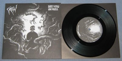 Crow / See You In Hell - Split 7" | Insane Society, is-088 | black /850(1525)