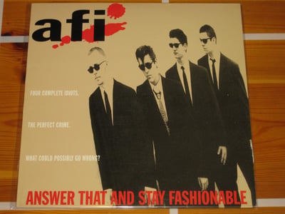 AFI Answer That and Stay Fashionable 1995 Wingnut 2nd press, Black