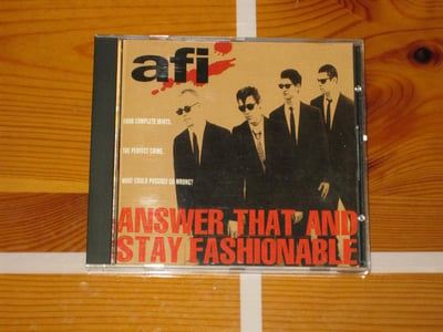 AFI Answer That and Stay Fashionable 1995 Wingnut 2nd press (Red EBHC logo)