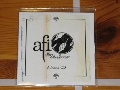 AFI Sing the Sorrow 2003 DreamWorks UK advance promo