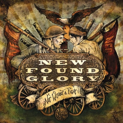 New Found Glory - Not Without A Fight (Bridge Nine, B9R 108) · LP · Green, Dark Olive With Black And White Streaks [Camouflage] · Limited Edition