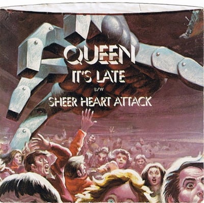 Queen - It's Late (Elektra, E-45478) · 7" · Butterfly Label