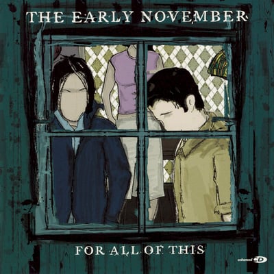 The Early November - For All Of This (Enjoy The Ride Records, ETR #007) · 10" · Ultra Clear with Aqua and Baby Pink Splatter · Reissue, Limited Edition