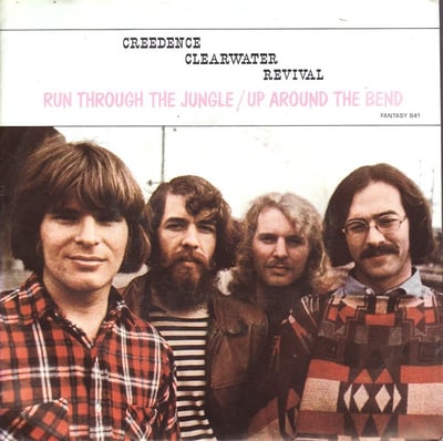 Creedence Clearwater Revival - Run Through The Jungle / Up Around The Bend (Fantasy, Fantasy 641) · 7" · Rockaway Pressing