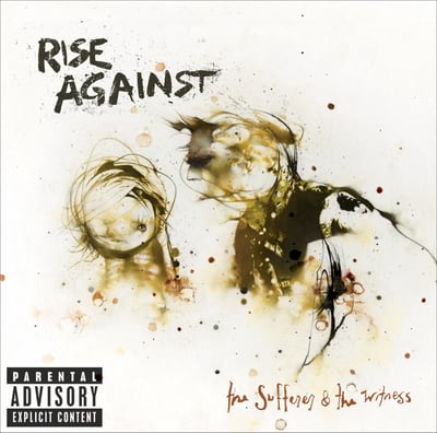 Rise Against - The Sufferer & The Witness (Geffen Records, B000697601) · LP · White And Black Swirl · Limited Edition, Reissue