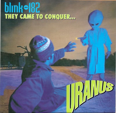 Blink-182 - They Came To Conquer...Uranus (Grilled Cheese, GRL-701) · 7" · Purple Dark · Repress