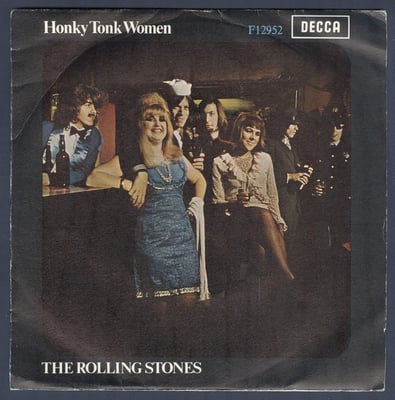 The Rolling Stones - Honky Tonk Women / You Can't Always Get What You Want (London Records, 45-910) · 7" · Shelley Pressing