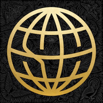 State Champs - Around The World And Back (Pure Noise Records, PNE174) · LP · Grey & Clear [Half & Half] With Aqua & Black Splatter · Limited Edition