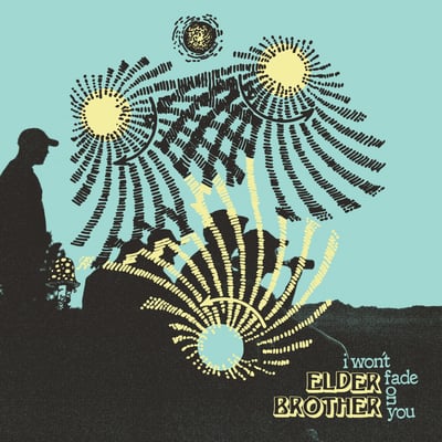 Elder Brother - I Won't Fade On You (Pure Noise Records, PNE284) · LP · Blue [Electric Blue] With Easter Yellow & Black Twist