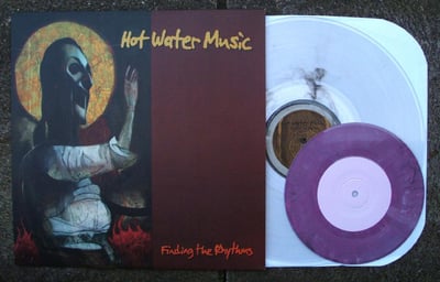 Hot Water Music - Finding the Rhythms [LP - clear with a bit of black smoke + 7" - purple mix - 15th press] - No Idea - NIR032 - /200