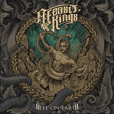 A Feast For Kings - Hell On Earth (Crestfallen Records, CFR005) · 12" · Separation (Gold and Clear Split with Black Splatter) · Limited Edition