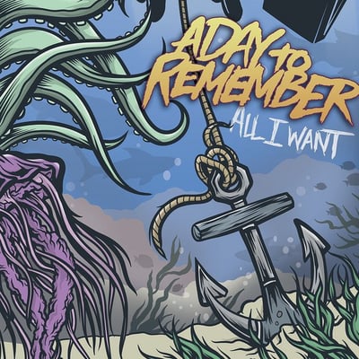 A Day To Remember - All I Want (Victory Records, VR634) · 7" · Pink [Bubble Gum] · Etched, Reissue, Repress