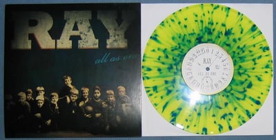 Ray - All as one | Old skool kids, osk-51-1 | yellow with blue splatter, 10"+cd 48/275