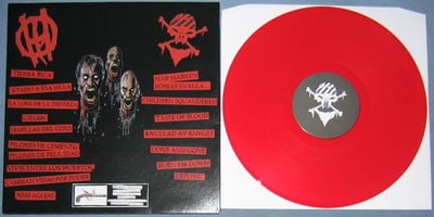 Holocaust in your head / Motorbreath - Split 12" | Trabuc | clear red