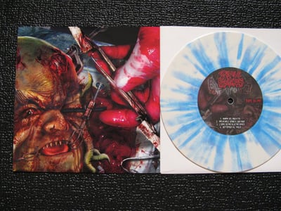 Split - Slimewave Series Edition 2 Of 6: Cripple Bastards / Sublime Cadaveric Decomposition (Relapse) White Blue Swirl Vinyl 752/1000 OOP