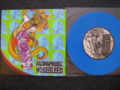 Split - Agoraphobic Nosebleed / Total Fucking Destruction (Bone Brigade) Opaque Blue Vinyl /1300