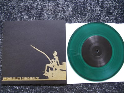 Split - Twodeadsluts Onegoodfuck / Suffering Bastard (Foreskin Forcefield) Transparent Puke Green Vinyl /345 (Silk Screened Cover)