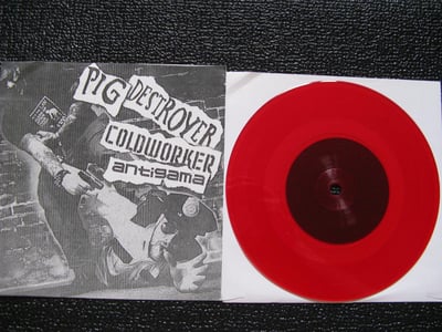 Split - Pig Destroyer / Coldworker / Antigama (Relapse) Red Vinyl (Singles Series#71 Limited To 1000 Japanese Singles)