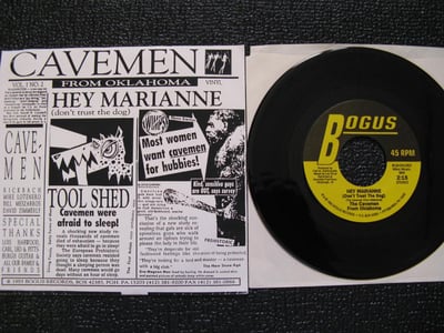 Cavemen From Oklahoma - Hey Marianne (Dont Trust The Dog) (Bogus) Black Vinyl