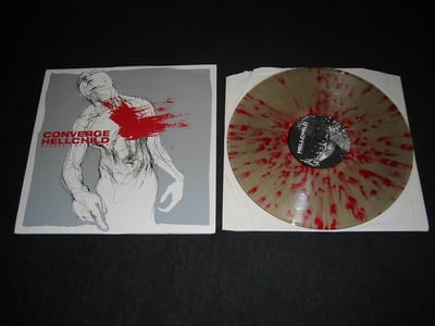 Converge / Hellchild - Deeper The Wound - (2nd Press Euro Pressing /1800 clear w/ red splatter)