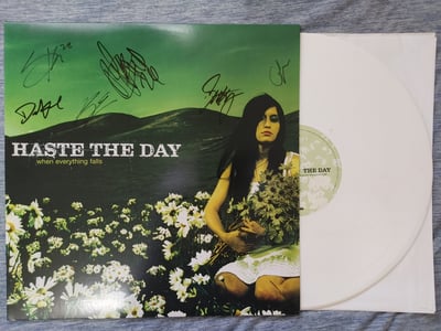Haste The Day - When Everything Falls [White|#500] *SIGNED* by Giuseppe, David, Stephen, Scott, Mike, Brennan