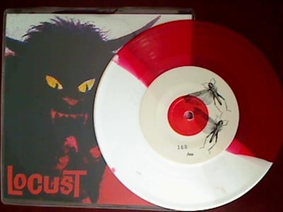 The Locust - S/T 7" (Red/white split, Japan tour edition 168/500)