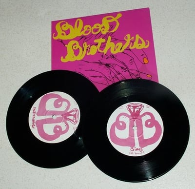 Blood Brothers, The - Love Rhymes w/ Hideous Car Wreck (2X7") [Black]