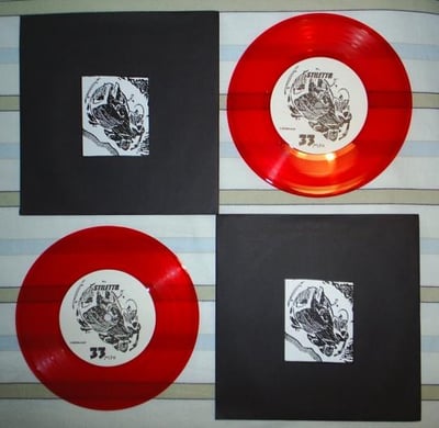 Blood Brothers, The / Stiletto - Split [Translucent Red w/ Black Envelope of 100]