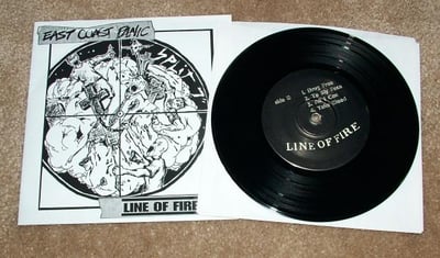 East Coast Panic / Line of Fire - Split [Black]